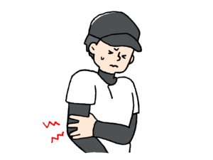 野球肘に悩む方のイメージ図